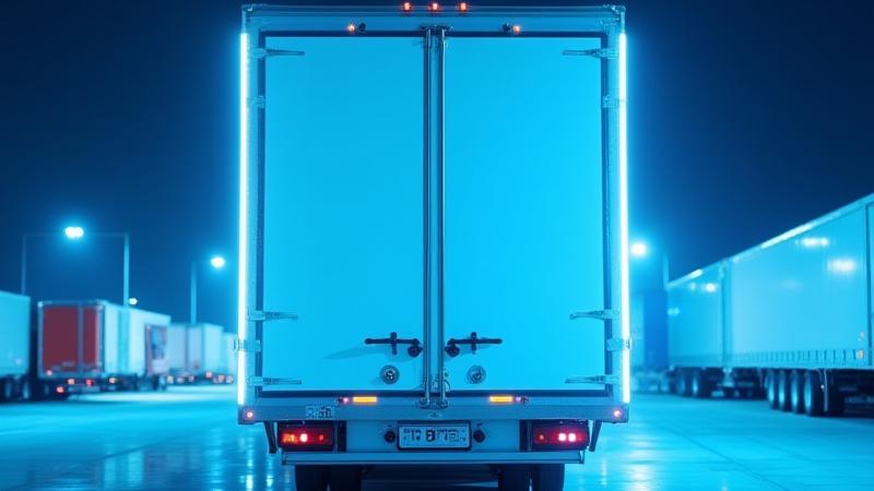 Clean refrigerated trailer exterior reflecting professionalism in medical logistics