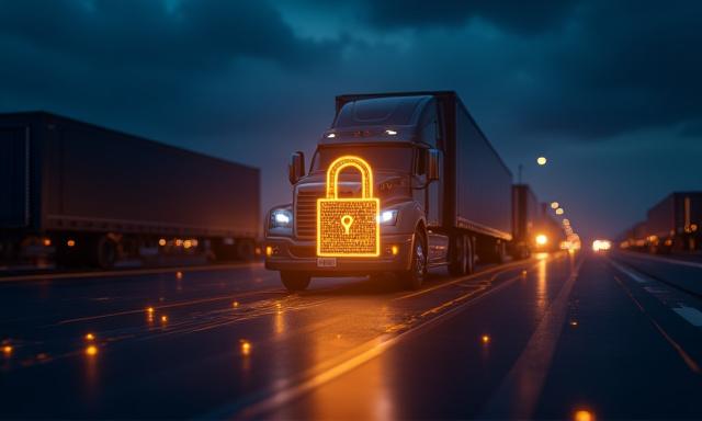 Secure digital logistics data protection visualization