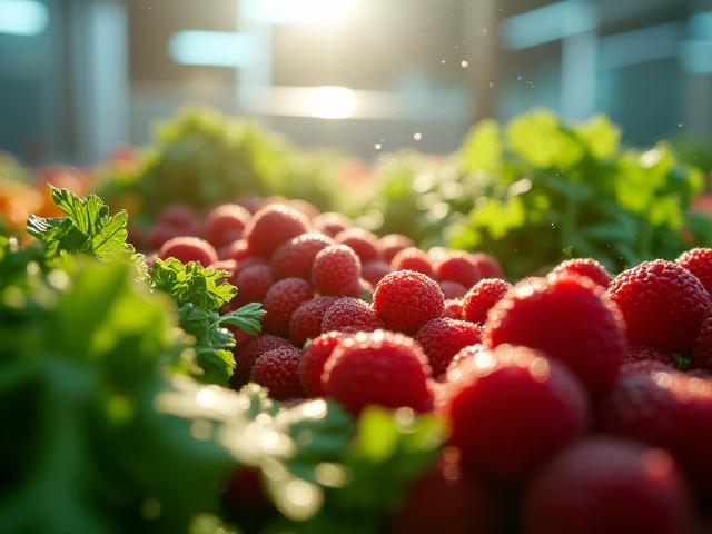 Fresh produce and frozen goods storage